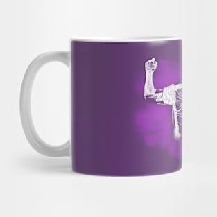 messi watercolor purple Mug